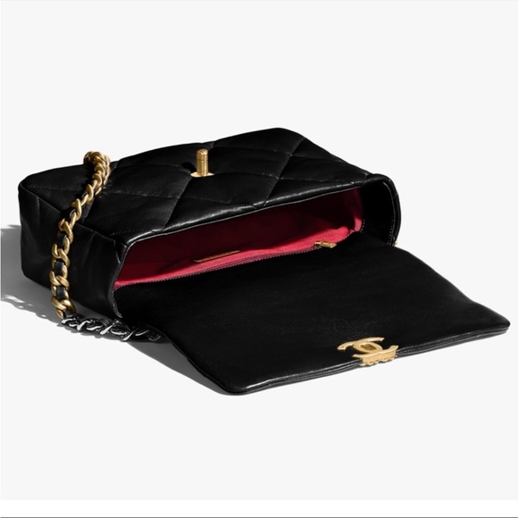 Chanel 19 flap small gold with chip new 22 season - Picture 3 of 9